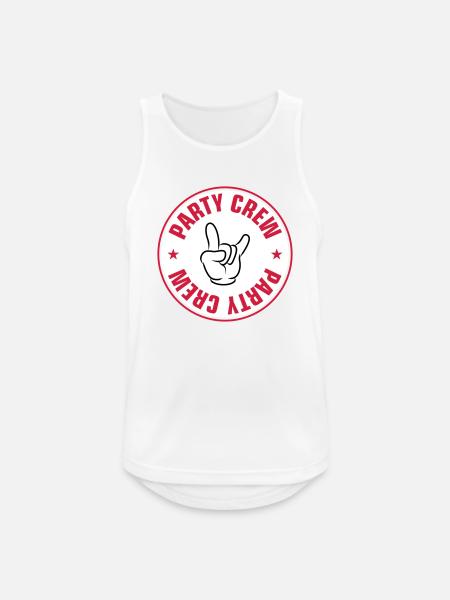 Party Team - Men's Breathable Tank Top - white