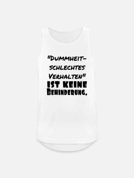 schlechtes verhalten - Männer Tank Top atmungsaktiv - Weiß