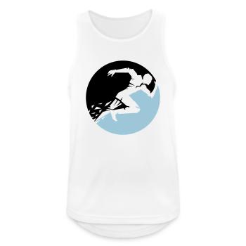 Runner - Men's Breathable Tank Top - white - Front - Nick (188cm)