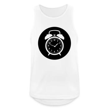 alarm clock - Men's Breathable Tank Top - white - Front - Nick (188cm)