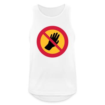 Please don't touch me - Autism - Asperger - Men's Breathable Tank Top - white - Front - Nick (188cm)