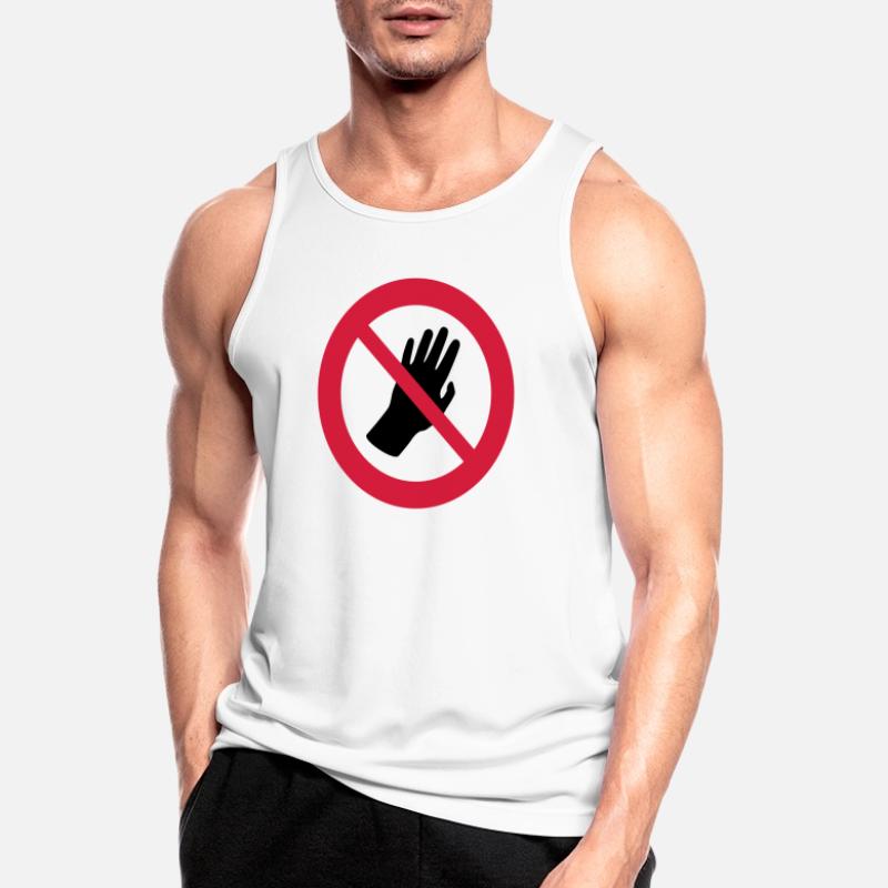 Transparent: Please don't touch me Autism Asperger Men's Breathable Tank Top