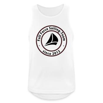 Full Force Sailing neutral - Männer Tank Top atmungsaktiv - Weiß - Vorne - Nick (188cm)