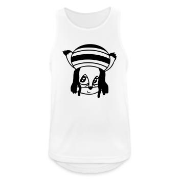 Fox Raggae Jamaica Hat Rasta Curls Chill Hat - Débardeur respirant Homme - blanc - Devant - Nick (188cm)