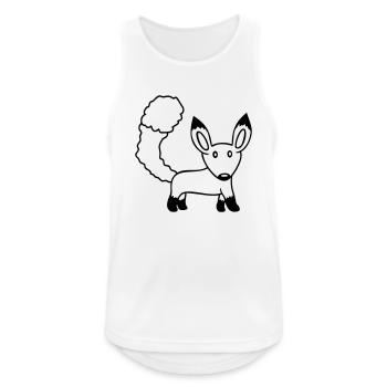 Fox Red Fox Wild Animal Clever Forest Inhabitants - Men's Breathable Tank Top - white - Front - Nick (188cm)