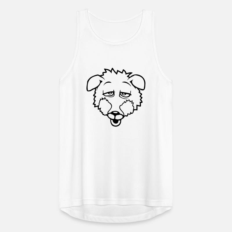 Fuchs Müde Augen Erschöpft Schläfrig Übermüdet Süß Männer Tank Top atmungsaktiv