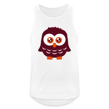 Owl Bird Eagle Owl Night Bird Barn Owl Owl Comic - Men's Breathable Tank Top - white - Front - Nick (188cm)