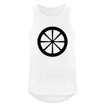 Wheel - Men's Breathable Tank Top - white - Front - Nick (188cm)