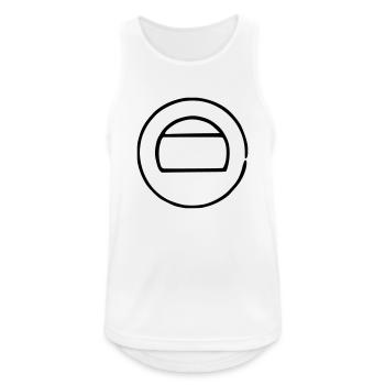 Poststempel deutsch - Männer Tank Top atmungsaktiv - Weiß - Vorne - Nick (188cm)
