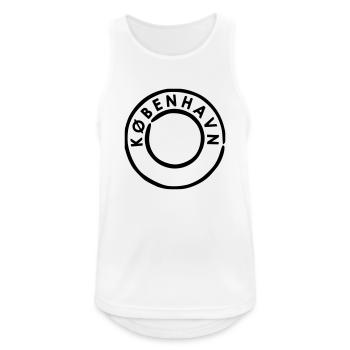 Copenhagen - Kobenhavn Postmark - Men's Breathable Tank Top - white - Front - Nick (188cm)