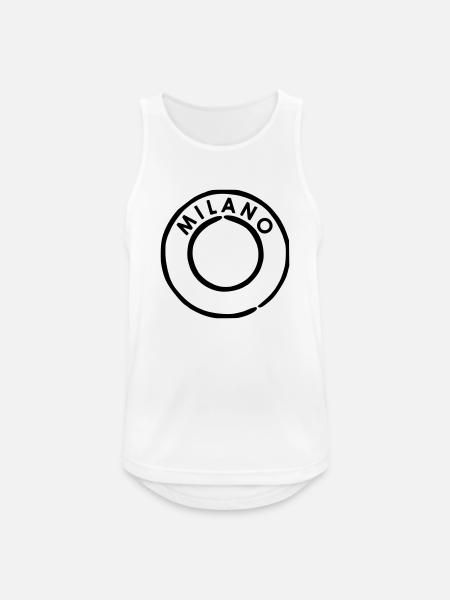 Milano - Mailand Poststempel - Männer Tank Top atmungsaktiv - Weiß