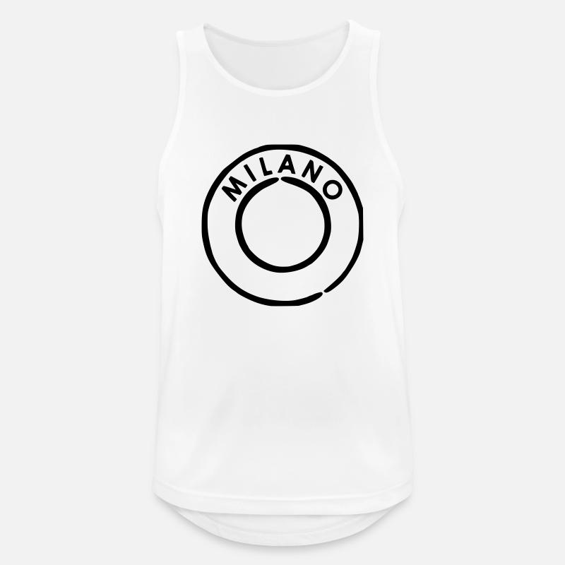 Milano Poste - Men's Breathable Tank Top - white