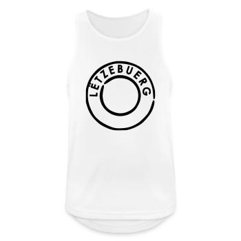 Luxemburg - Männer Tank Top atmungsaktiv - Weiß - Vorne - Nick (188cm)