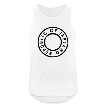 Irland - Männer Tank Top atmungsaktiv - Weiß - Vorne - Nick (188cm)