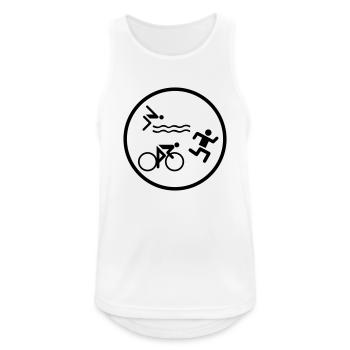 Triathlon - Débardeur respirant Homme - blanc - Devant - Nick (188cm)