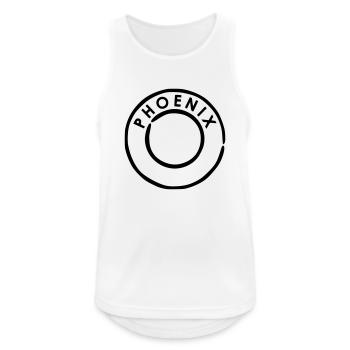 - USA - Männer Tank Top atmungsaktiv - Weiß - Vorne - Nick (188cm)