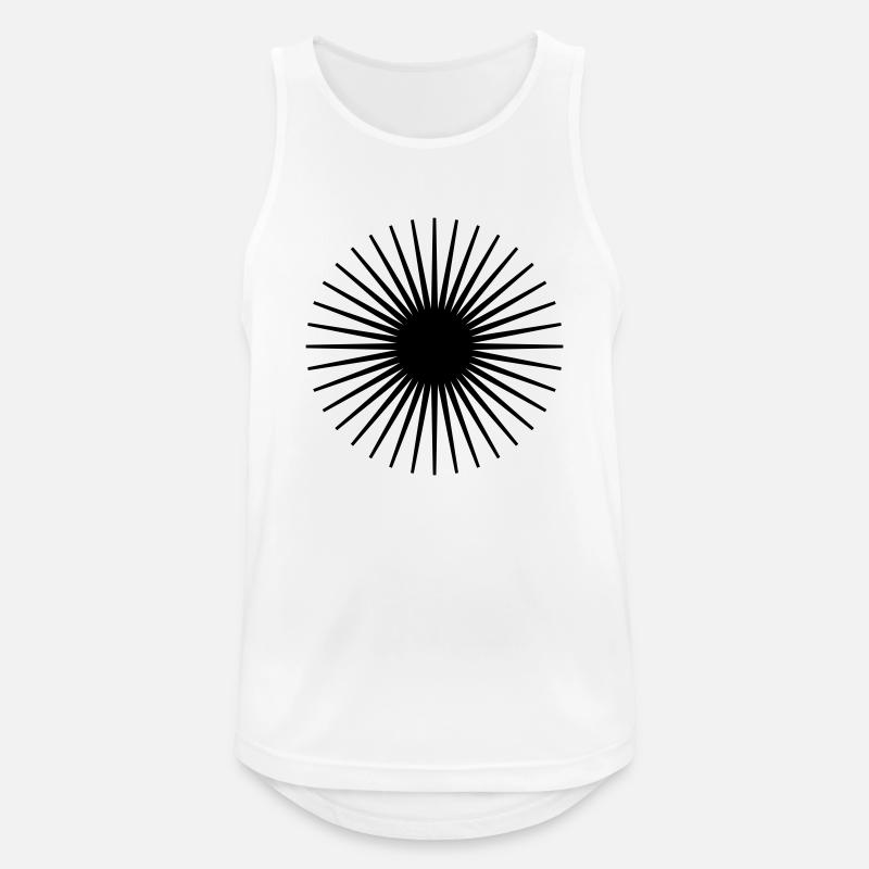 Strahlen voll - Männer Tank Top atmungsaktiv - Weiß