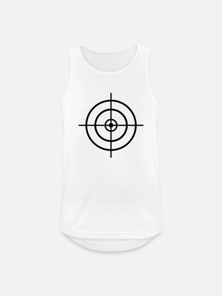 Fadenkreuz - Männer Tank Top atmungsaktiv - Weiß