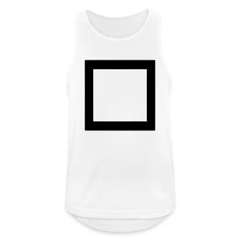 Rectangle - Débardeur respirant Homme - blanc - Devant - Nick (188cm)