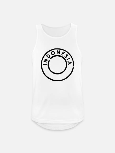 Indonesia - Men's Breathable Tank Top - white