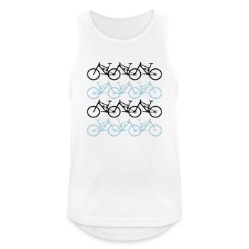 cycling - Men's Breathable Tank Top - white - Front - Nick (188cm)