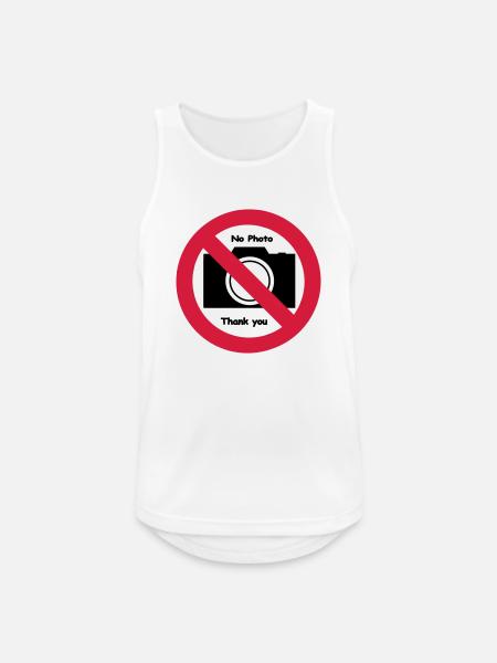 nophoto - Men's Breathable Tank Top - white
