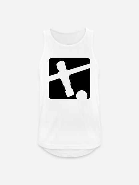 kickerpartner - Kickershirt - Männer Tank Top atmungsaktiv - Weiß