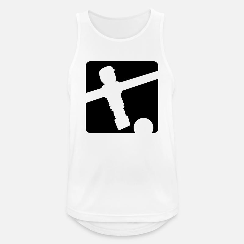 kickerpartner - Kickershirt - Männer Tank Top atmungsaktiv - Weiß