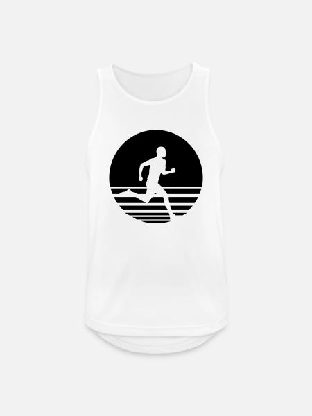 Sunset Jogging - Men's Breathable Tank Top - white