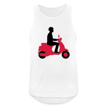 _2c - Männer Tank Top atmungsaktiv - Weiß - Vorne - Nick (188cm)