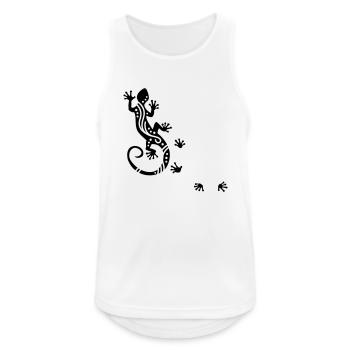 Gecko courant Ethno - Débardeur respirant Homme - blanc - Devant - Nick (188cm)