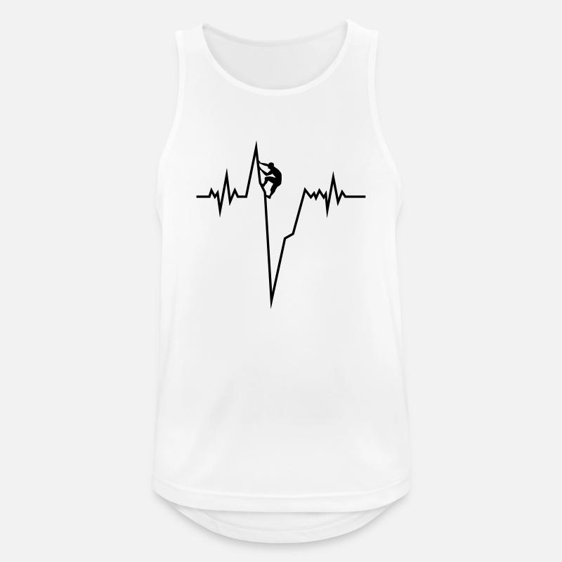 Climbing Pulse - Men's Breathable Tank Top - white
