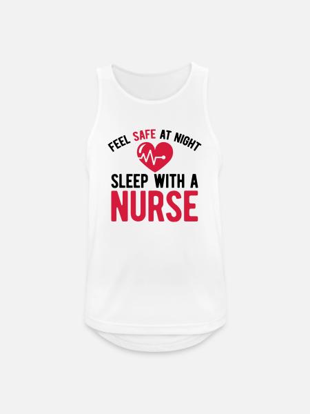 Krankenschwester - Männer Tank Top atmungsaktiv - Weiß