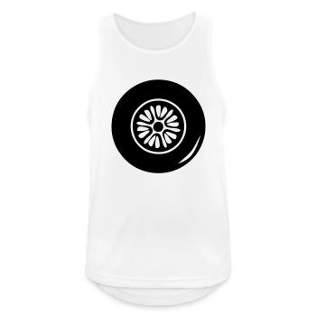 Reifen rad rad ruota rueda1 - Männer Tank Top atmungsaktiv - Weiß - Vorne - Nick (188cm)