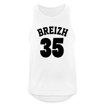 Breizh 35 - Débardeur respirant Homme - blanc - Devant - Nick (188cm)