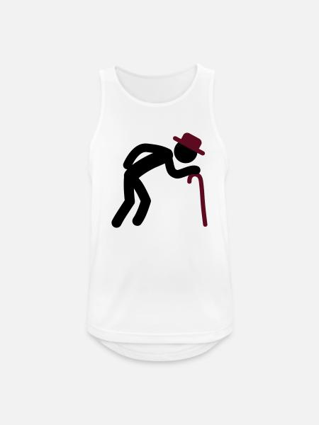 Old Man - Men's Breathable Tank Top - white