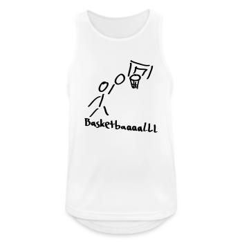 basketball - Débardeur respirant Homme - blanc - Devant - Nick (188cm)