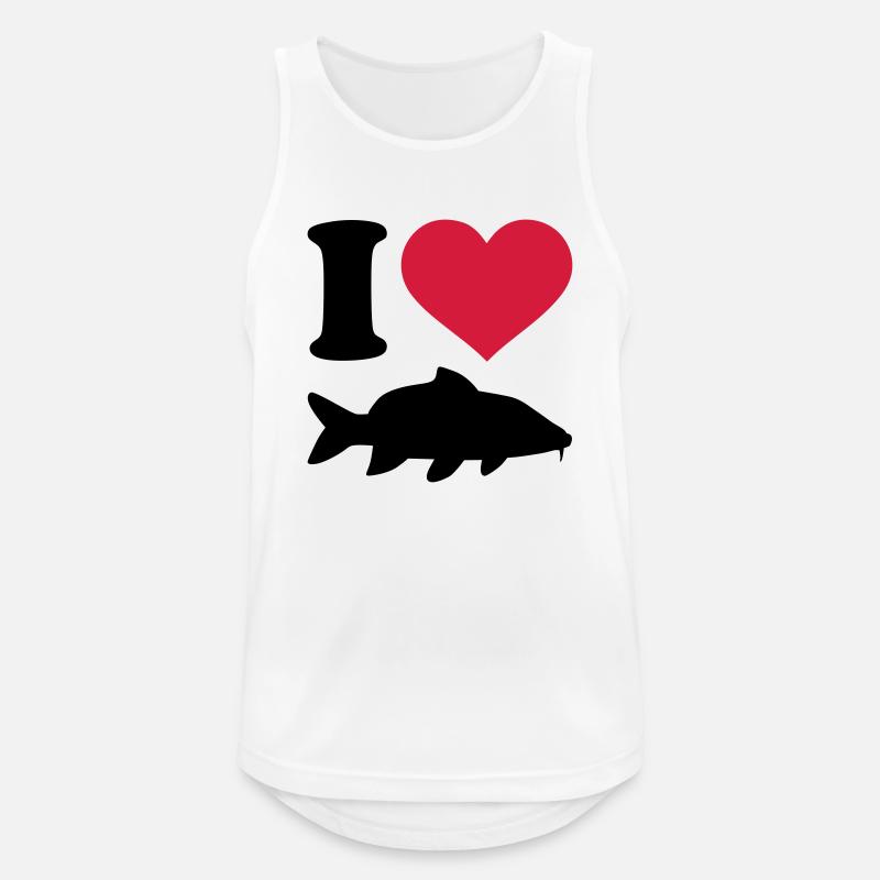 Karpfen - Männer Tank Top atmungsaktiv - Weiß