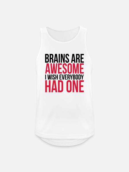 Funny - Männer Tank Top atmungsaktiv - Weiß
