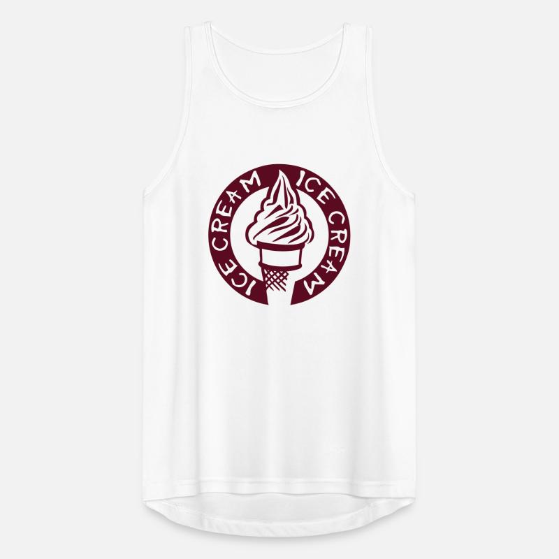 ice cream Logo Eis Männer Tank Top atmungsaktiv