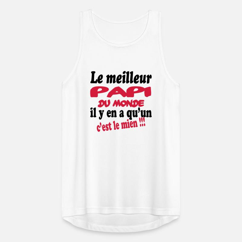Le meilleur papi du monde c'est le mien !!! Männer Tank Top atmungsaktiv