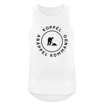 Koppel Abäppel Kommando Abäppeln Reiterhof - Männer Tank Top atmungsaktiv - Weiß - Vorne - Nick (188cm)