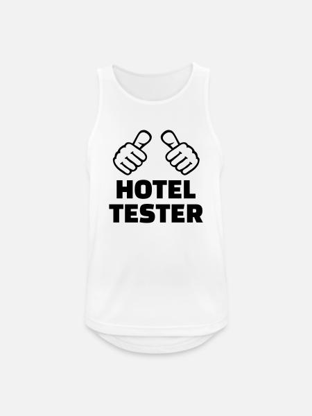 Hotel tester - Men's Breathable Tank Top - white
