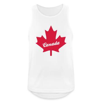 canada - Débardeur respirant Homme - blanc - Devant - Nick (188cm)