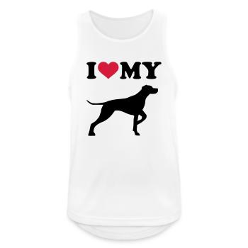 German Shorthaired Pointer - Men's Breathable Tank Top - white - Front - Nick (188cm)