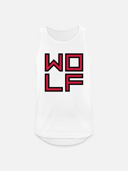 Innerer Wolf Logo - Männer Tank Top atmungsaktiv - Weiß