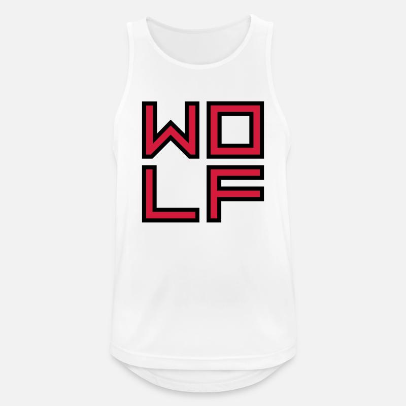 Innerer Wolf Logo - Männer Tank Top atmungsaktiv - Weiß