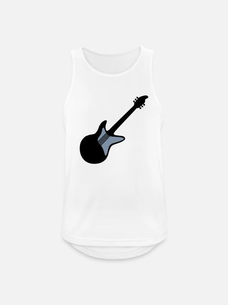 Electric Guitar Guitarist Play Guitar - Men's Breathable Tank Top - white