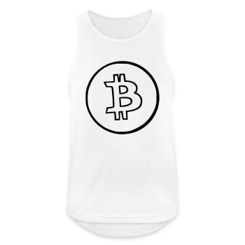 Bitcoin Crypto Currency Virtual Life Vector 6 - Men's Breathable Tank Top - white - Front - Nick (188cm)