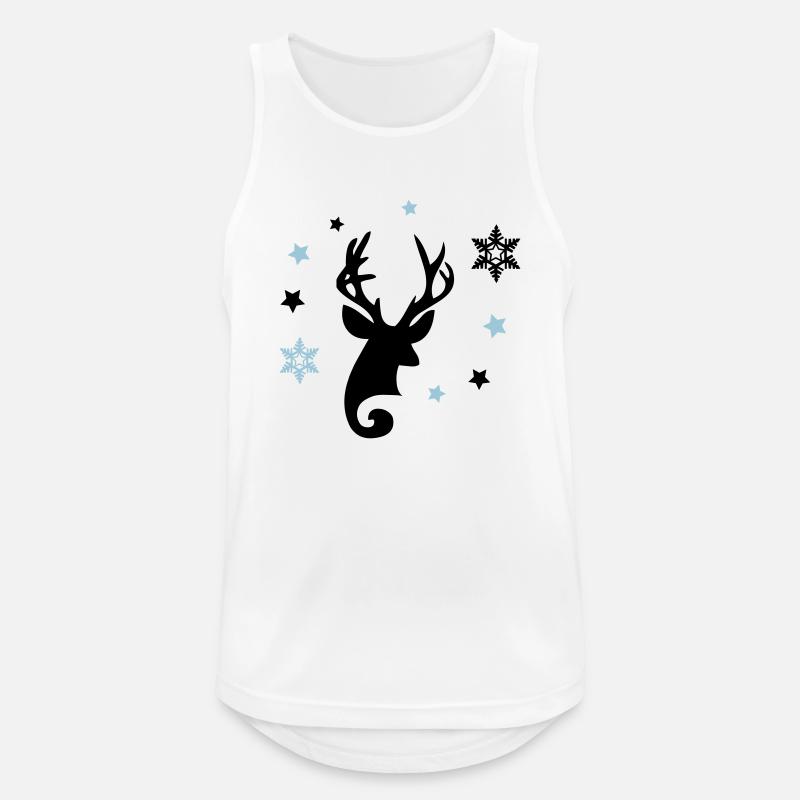 Deer Stars - Men's Breathable Tank Top - white